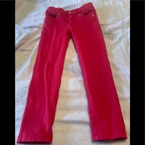 Girls Levi’s 710 knit Jean 5-6 years red